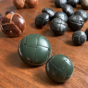 Vintage Assorted Leather Buttons